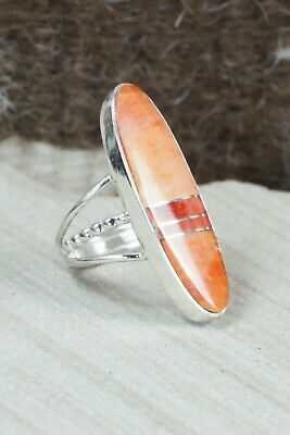 Spiny Oyster & Sterling Silver Ring - Harold Smith - Size 5.5