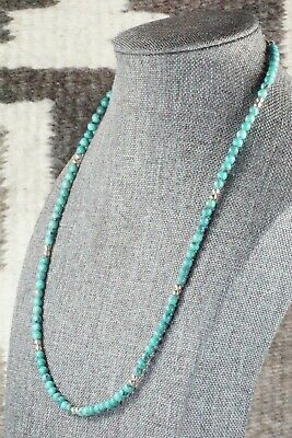 Turquoise & Sterling Silver Necklace - Navajo