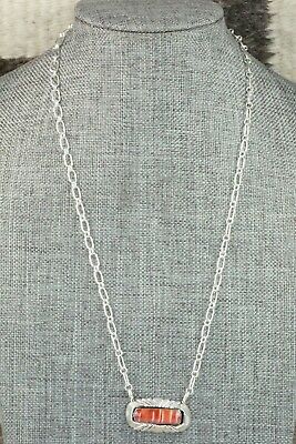 Spiny Oyster & Sterling Silver Necklace - Sadie Jim