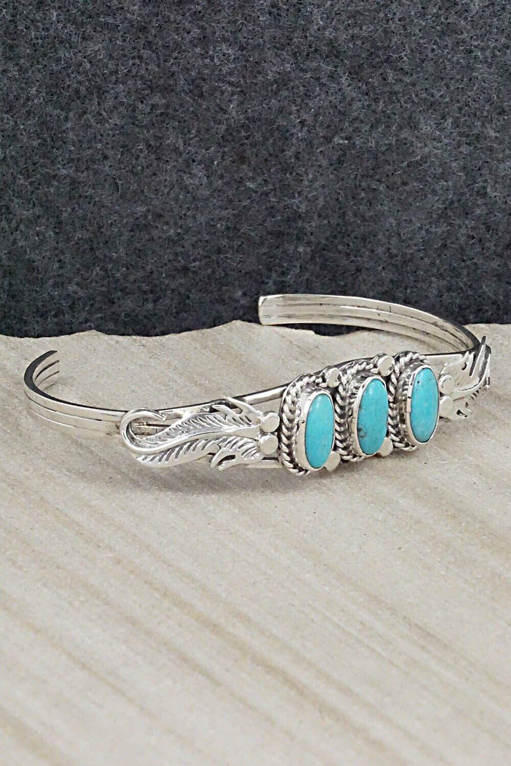 Turquoise & Sterling Silver Bracelet - Andrew Vandever