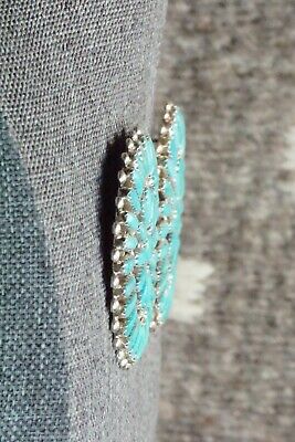 Turquoise & Sterling Silver Earrings - Philena Byjoe