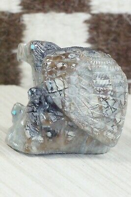 Eagle Zuni Fetish Carving - Derrick Kaamasee