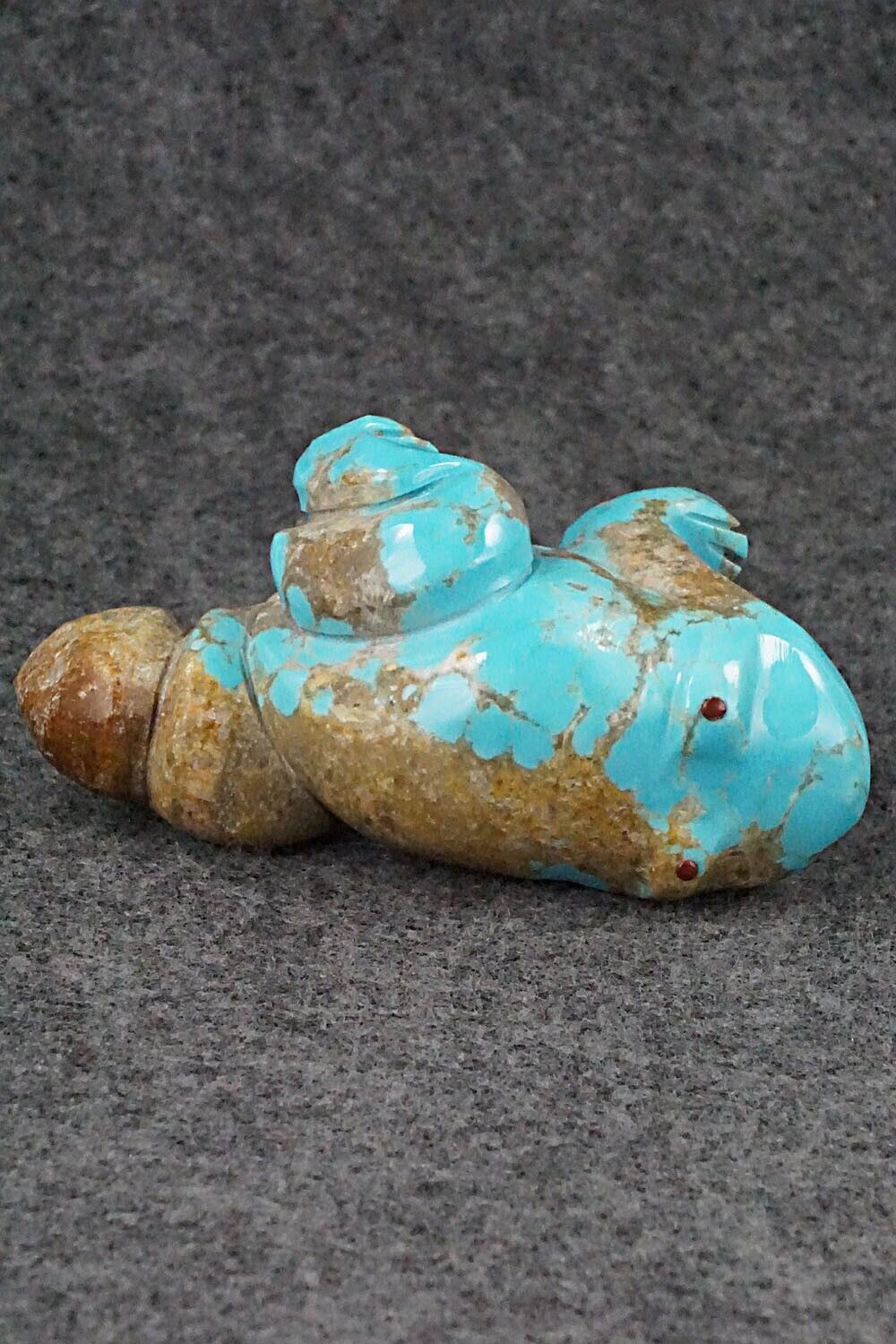 Frog Zuni Fetish Carving - Amos Pino