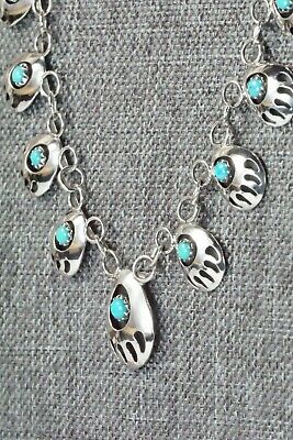 Turquoise & Sterling Silver Necklace - Leta Parker