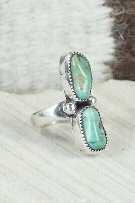 Turquoise and Sterling Silver Ring - Pricilla Reeder - Size 7.75