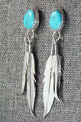 Turquoise and Sterling Silver Earrings - Sharon McCarthy