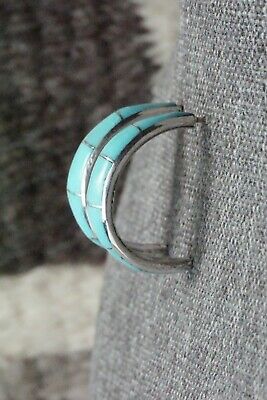 Turquoise & Sterling Silver Earrings - Philbert Chavez