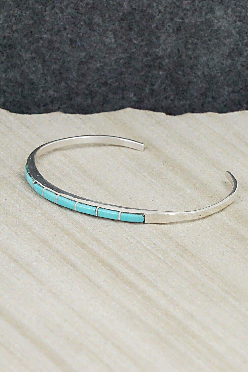 Turquoise & Sterling Silver Bracelet - Jeanette Chavez