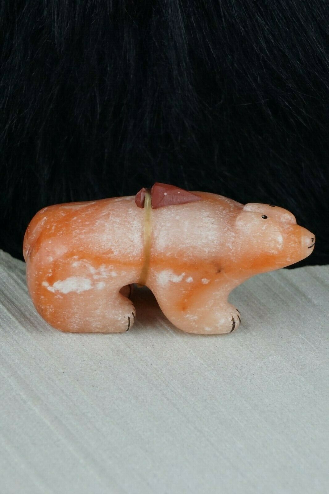 Bear Zuni Fetish Carving - Rick Kallestewa - High Lonesome Trading
