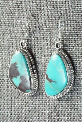 Turquoise & Sterling Silver Earrings - Lee Shorty