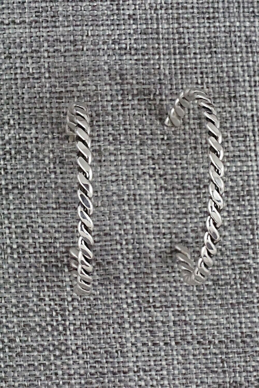 Sterling Silver Hoop Earrings - Elaine Tahe