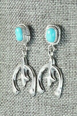 Turquoise & Sterling Silver Earrings - Verley Betone