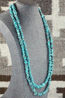 Turquoise & Sterling Silver Necklace - Navajo