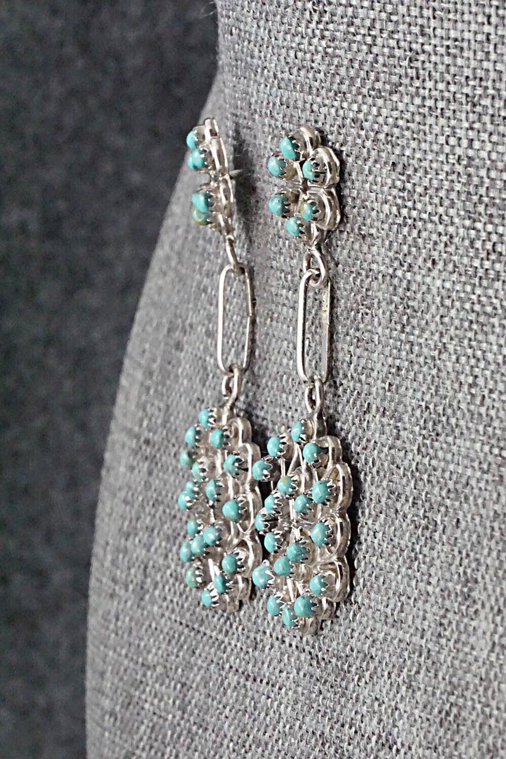 Turquoise & Sterling Silver Earrings - Jesse Johnson