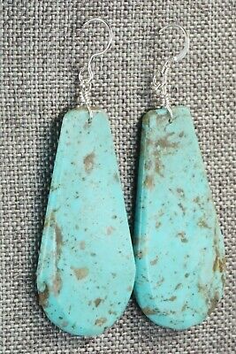 Turquoise & Sterling Silver Earrings - Lupe Lovato