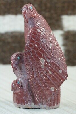 Eagle Zuni Fetish Carving - Derrick Kaamasee