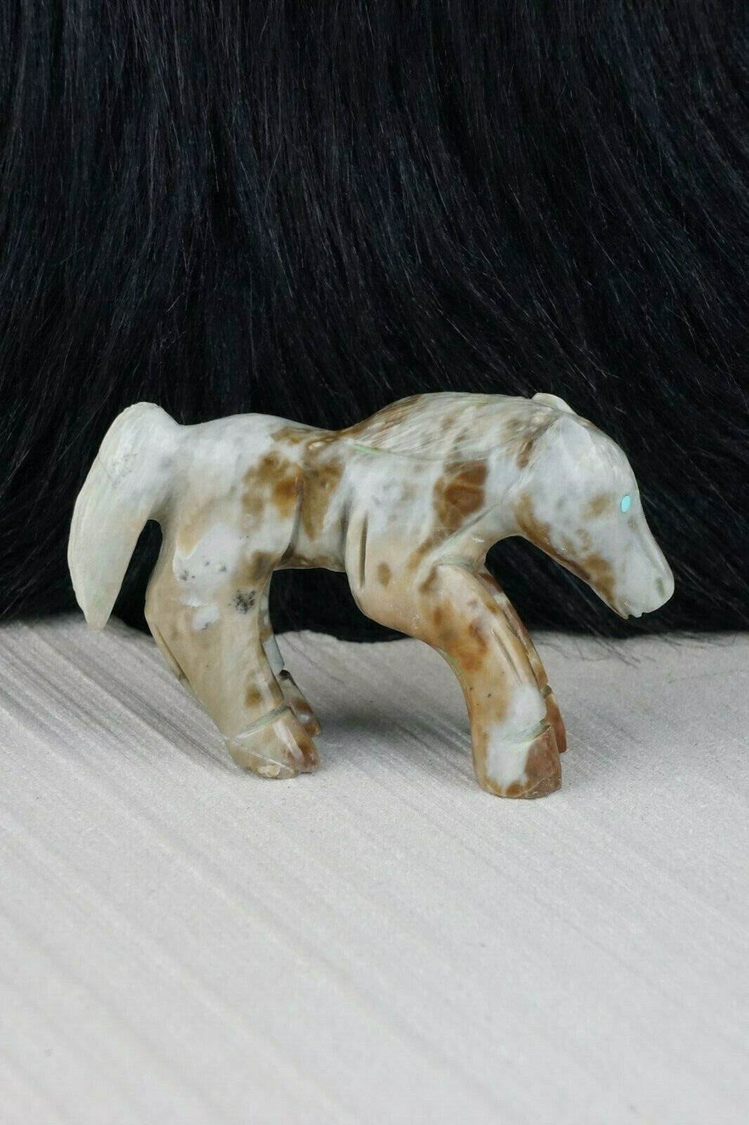 Horse Zuni Fetish Carving - Jonas Hastito - High Lonesome Trading