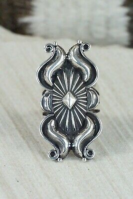 Navajo Sterling Silver Ring - Derrick Gordon - Size 7.5