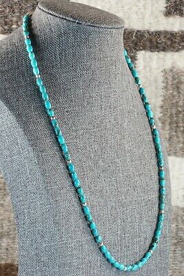 Navajo Turquoise & Sterling Silver Necklace - Native American