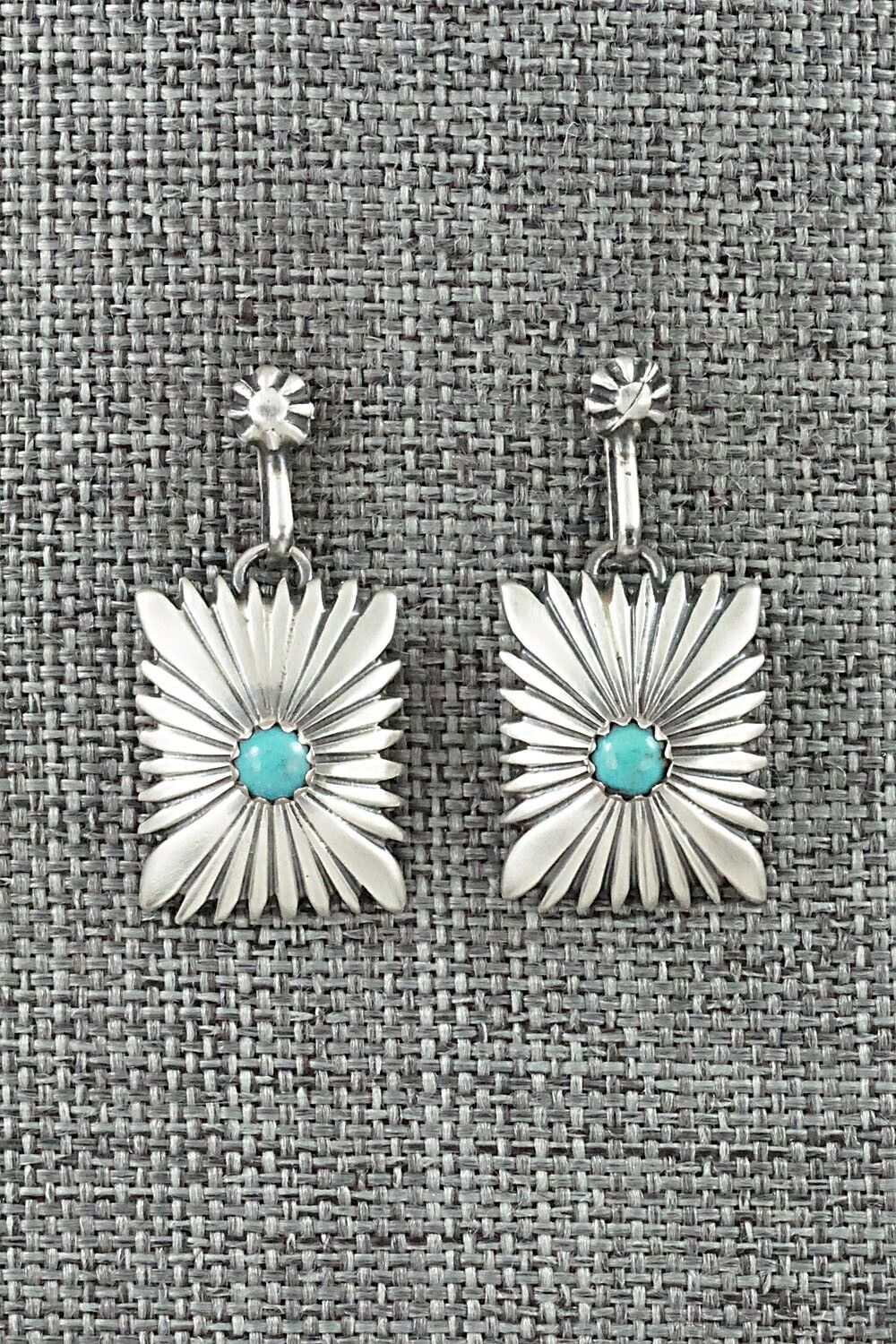 Turquoise & Sterling Silver Earrings - Emery Spencer