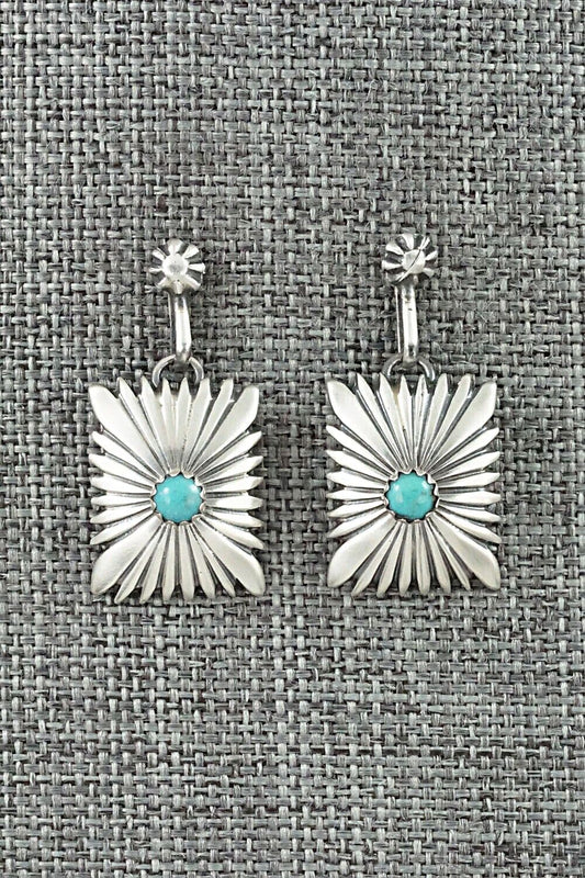 Turquoise & Sterling Silver Earrings - Emery Spencer