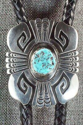 Turquoise & Sterling Silver Bolo Tie - Richard Singer