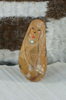 Corn Maiden Zuni Fetish Carving - Sandra Quandelacy - High Lonesome Trading
