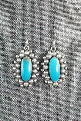 Turquoise & Sterling Silver Earrings - Freida Martinez