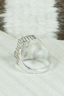 Inlay White Buffalo & Sterling Silver Ring - Ray Jack - Size 9.5 - High Lonesome Trading