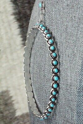 Turquoise and Sterling Silver Earrings - Florenda Lonasee