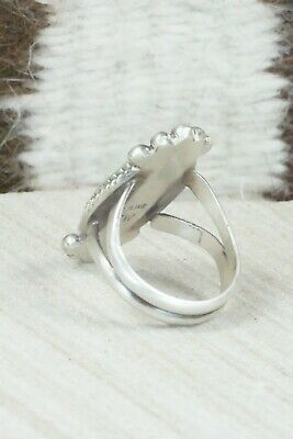 Turquoise & Sterling Silver Ring - Selina Warner - Size 8