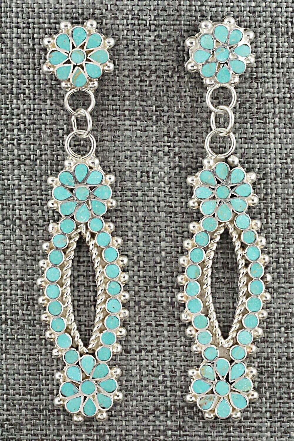 Turquoise & Sterling Silver Earrings - Michelle Peina