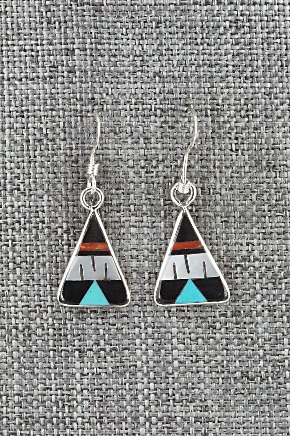 Multi Stone & Sterling Silver Earrings - Rhianna Kallestewa