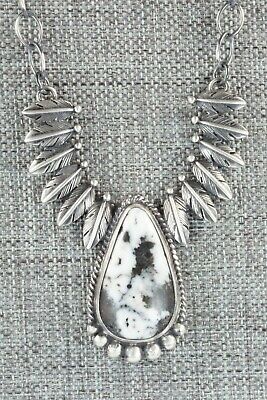 White Buffalo and Sterling Silver Necklace - Akee Douglas