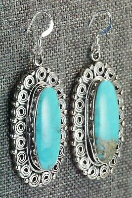 Turquoise & Sterling Silver Earrings - Gregg Yazzie