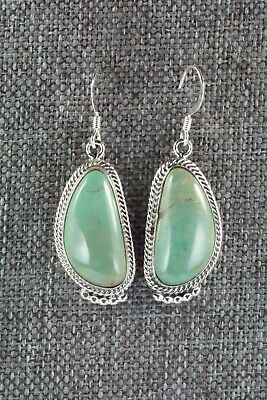 Turquoise & Sterling Silver Earrings - Lee Shorty