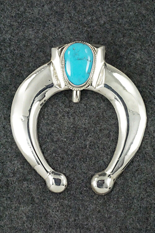 Turquoise and Sterling Silver Pendant - Randy Roberts