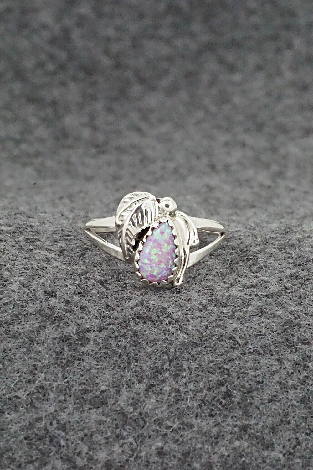 Opalite & Sterling Silver Ring - Letricia Largo - Size 7