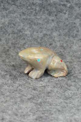 Frog Zuni Fetish Carving - Todd Lowsayatee