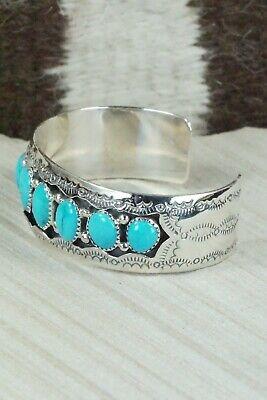 Turquoise and Sterling Silver Bracelet - Harry Yazzie - High Lonesome Trading