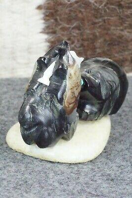 Bear Zuni Fetish Carving - Della Haloo - High Lonesome Trading