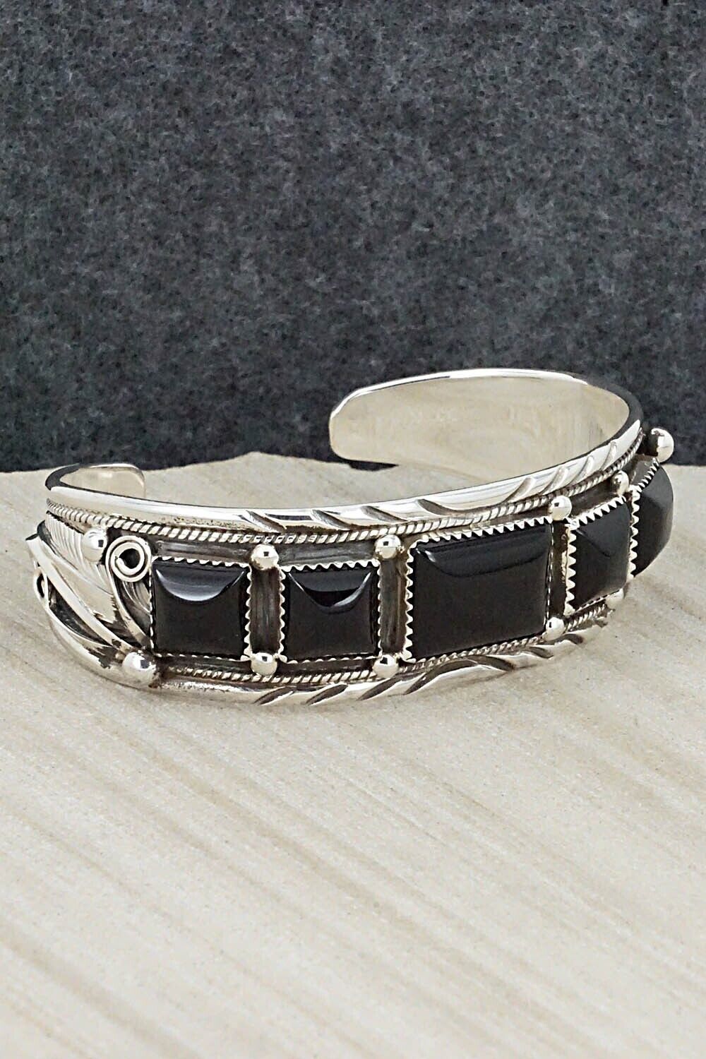 Onyx & Sterling Silver Bracelet - Davey Morgan