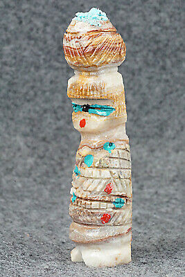 Corn Maiden Zuni Fetish Carving - Carl Etsate