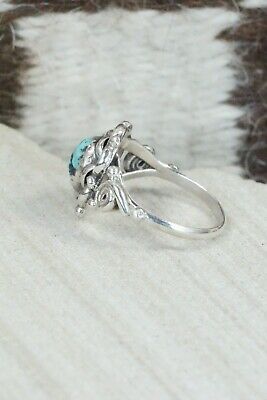 Turquoise & Sterling Silver Ring - Maritta Martinez - Size 9