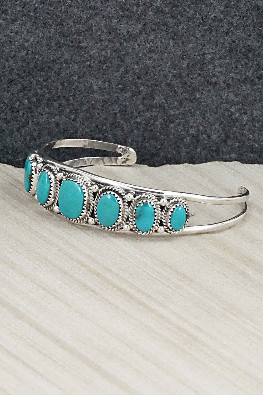 Turquoise & Sterling Silver Bracelet - Roberta Begay