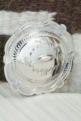 Sterling Silver Belt Buckle - Carson Blackgoat - High Lonesome Trading