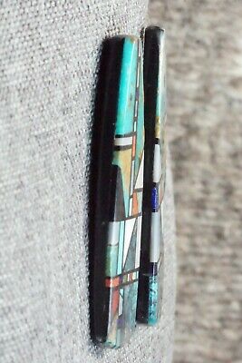 Multi Stone Inlay & Sterling Silver Earrings - Chris T. Nieto
