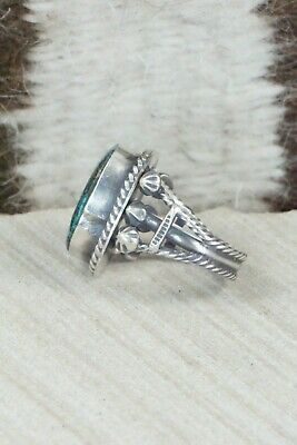 Turquoise & Sterling Silver Ring - Samuel Yellowhair - Size 5