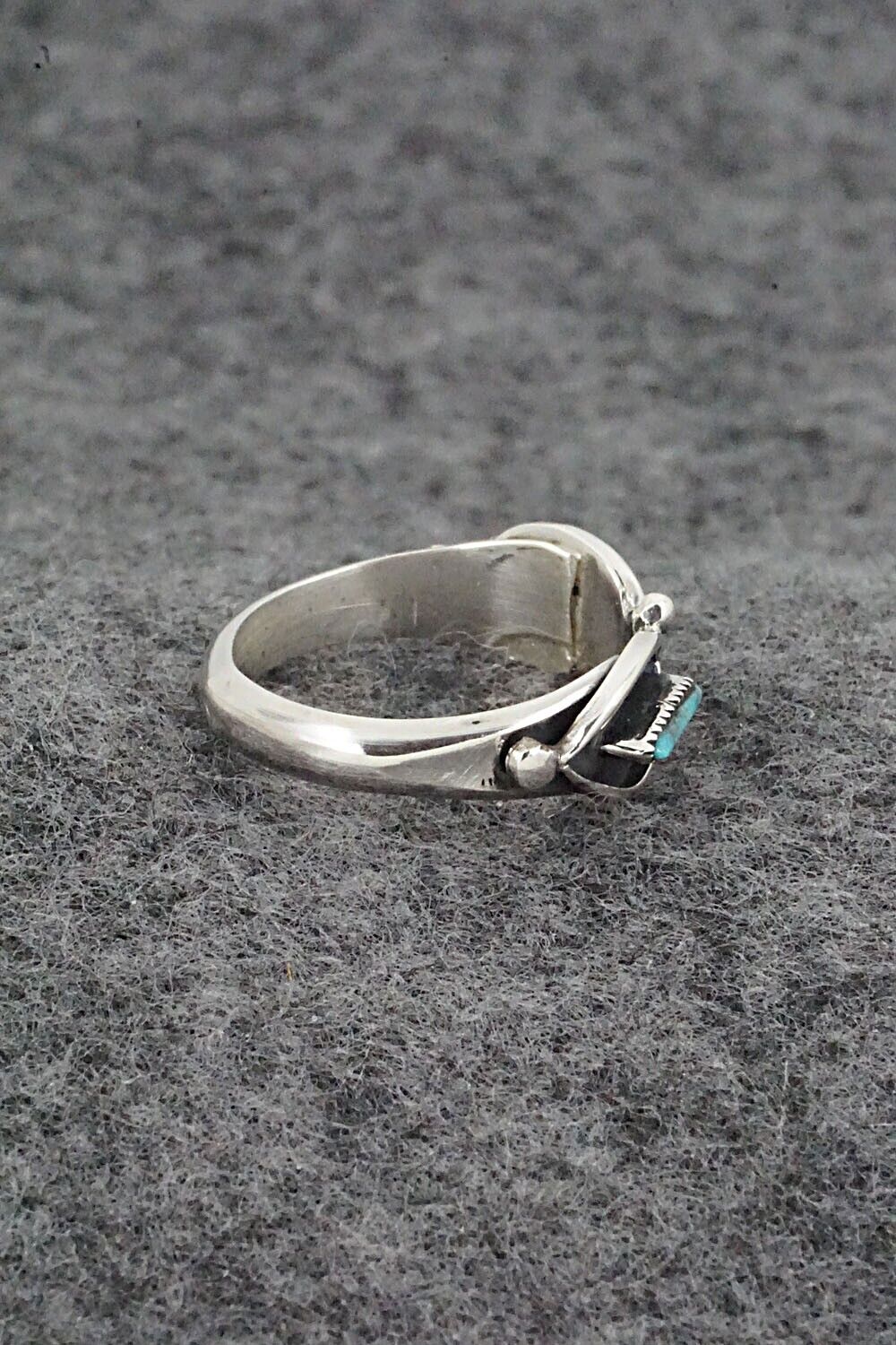 Turquoise & Sterling Silver Ring - Fernando Othole - Size 8.5