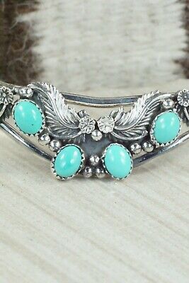 Turquoise & Sterling Silver Bracelet - Roberta Begay